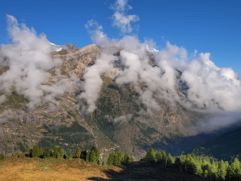 Глазами очевидцев: барашки облаков. Вид с горы Суннега
